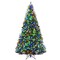 5-9Ft Pre-Lit Christmas Tree Hinged Artificial Tree W/ Metal Stand Led Lights